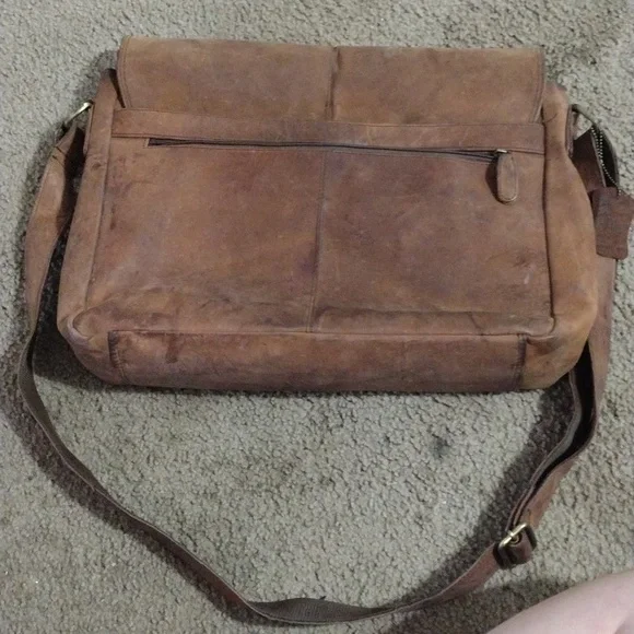 All leather leaderachi laptop bag - Picture 2 of 5